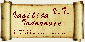Vasilija Todorović vizit kartica